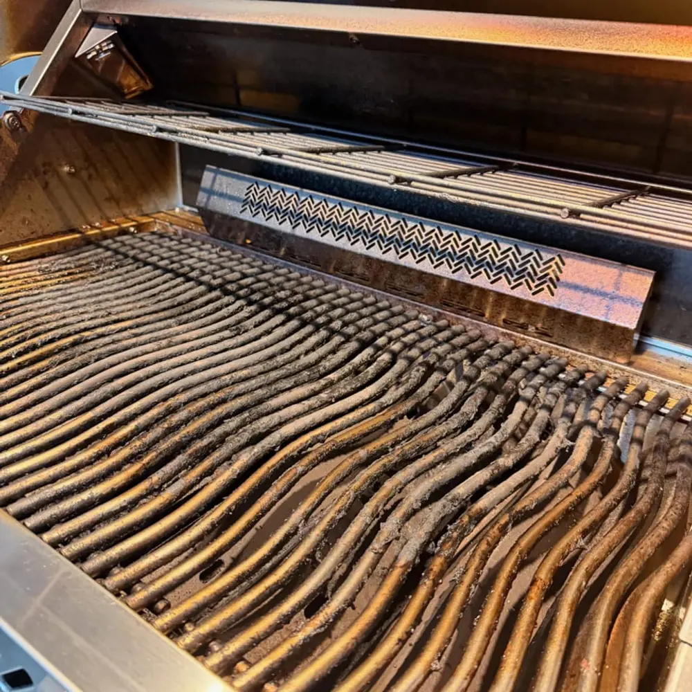 Sparkling stainless — before